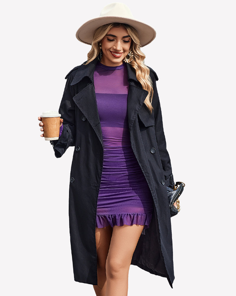 Long Sleeve Dress Sheer Mesh Dresses