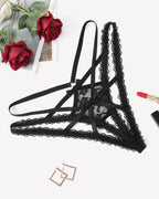 Lace Panties Briefs Criss Cross Underwear