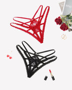 Lace Panties Briefs Criss Cross Underwear