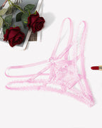 Lace Panties Briefs Criss Cross Underwear