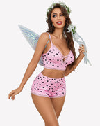 Pajama Sets Shorts Lace Trim Cami Pj Set