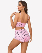 Pajama Sets Shorts Lace Trim Cami Pj Set