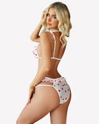 Bra and Panty Cut Out Lingerie Sets