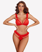 Bra and Panty Cut Out Lingerie Sets