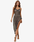 Mesh Chemise V Neck Nightdress