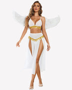 Mesh Sheer Bra Top Split Maxi Skirt Set