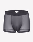 Men's Mesh Boxer Briefs Breathable Stretch Trunk Sexy Lingerie Underwear