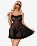Sheer Babydoll Nighties Lace Nightgown