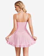 Sheer Babydoll Nighties Lace Nightgown