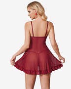 Sheer Babydoll Nighties Lace Nightgown