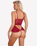 Lace Bodysuit One Piece Mini Babydoll