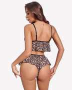 Sheer Lingerie Set 2 Piece Mesh Cami Shorts