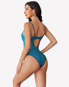 Sheer Lace Bodysuit V Neck Teddy