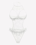 Halter Neck One Piece Teddy Bodysuit