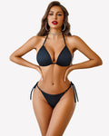 Women's Lace Lingerie Set ?¡ìC Strappy Bra and Panty Bikini Outfit
