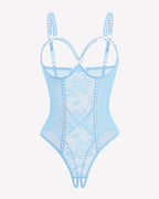 Crotchless Lingerie Lace Bodysuit Mini Teddy