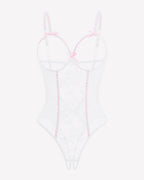 Crotchless Lingerie Lace Bodysuit Mini Teddy