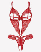 Lace Bodysuit Deep V Teddy Lingerie