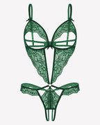 Lace Bodysuit Deep V Teddy Lingerie