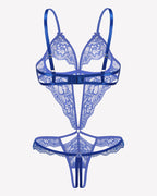 Lace Bodysuit Deep V Teddy Lingerie