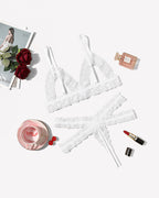 Cutout Matching Wireless Bra and Panty Sets