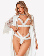 Cutout Matching Wireless Bra and Panty Sets