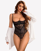 Underwire Lace Teddy Lingerie Bodysuit