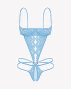 Lace Underwire Bodysuit Deep V Teddy
