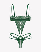 Lace Underwire Bodysuit Deep V Teddy