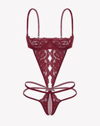 Lace Underwire Bodysuit Deep V Teddy