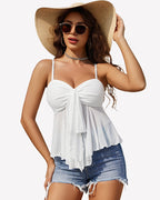 Mesh Cami Bralette Top Spaghetti Strap Y2K Lingerie Camisole