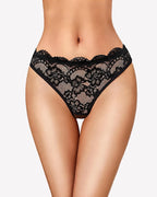 Lace Cutout Cheeky Panty Cute Bow Back Hipster Underwear