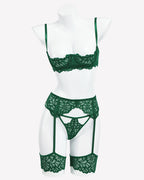 Lace Lingerie Set with Garter Belt