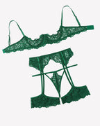 Lace Lingerie Set with Garter Belt
