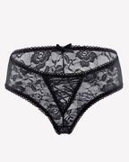 Floral Lace Panties Hollow Out Boyshort Underwear