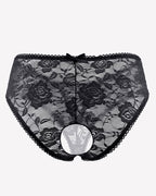 Floral Lace Panties Hollow Out Boyshort Underwear