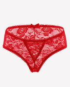 Floral Lace Panties Hollow Out Boyshort Underwear