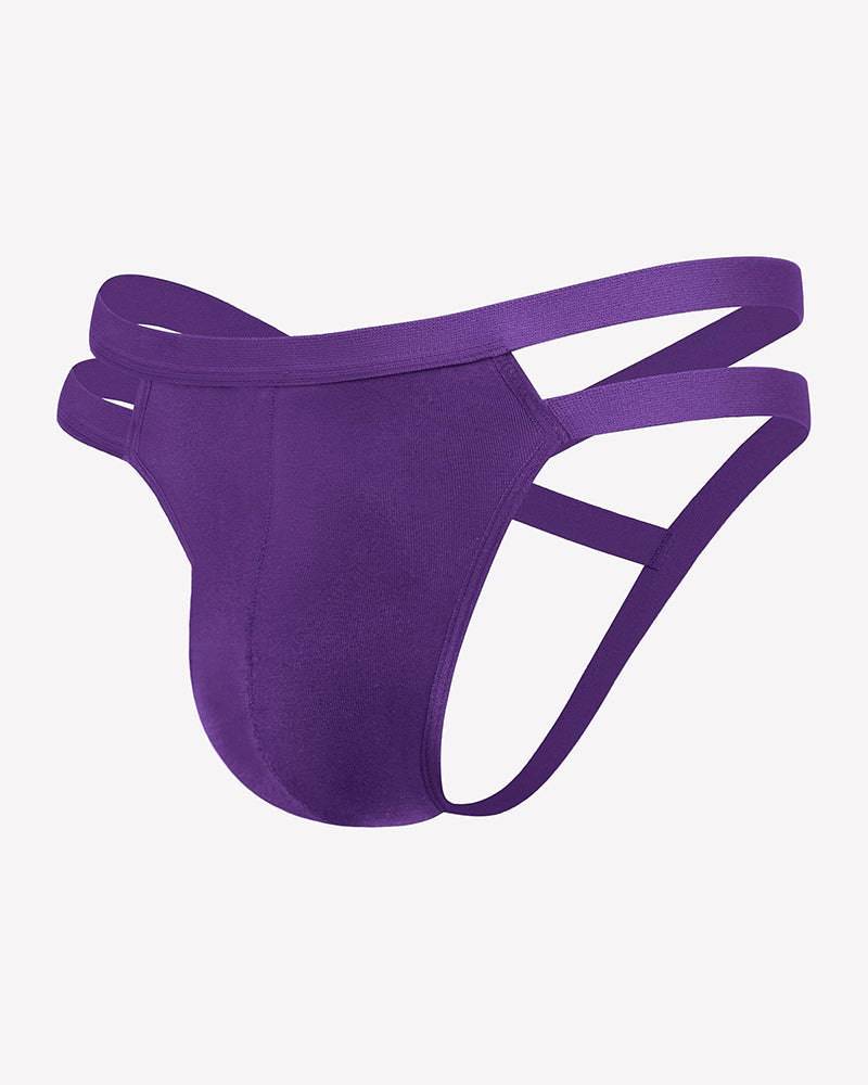 Men's Jockstrap Underwear Sexy Thong G-String with 3D Pouch