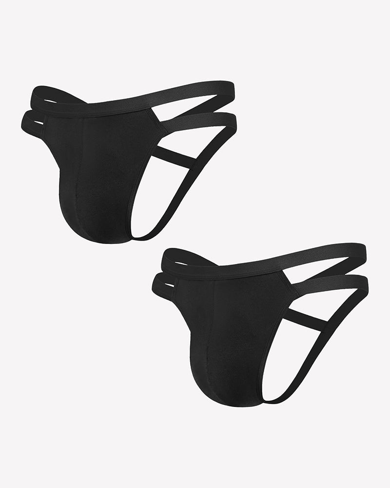 Men's Jockstrap Underwear Sexy Thong G-String with 3D Pouch