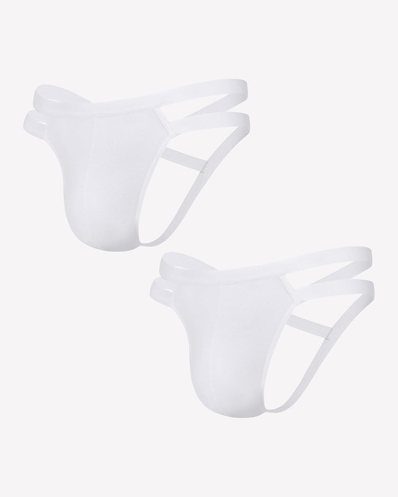 Men's Jockstrap Underwear Sexy Thong G-String with 3D Pouch
