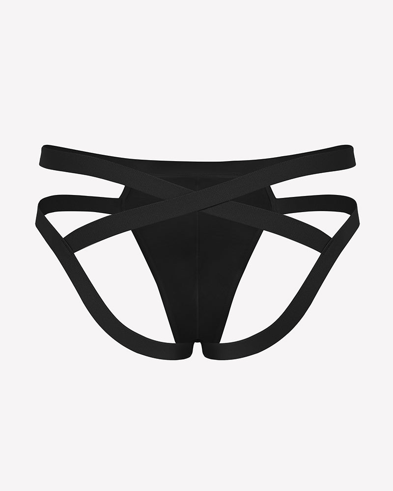 Men's Jockstrap Underwear Sexy Thong G-String with 3D Pouch