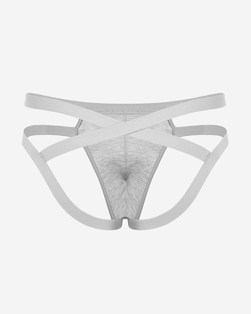 Men's Jockstrap Underwear Sexy Thong G-String with 3D Pouch