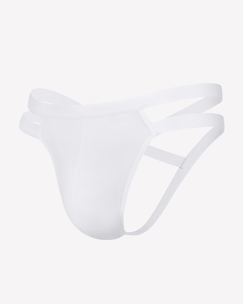 Men's Jockstrap Underwear Sexy Thong G-String with 3D Pouch
