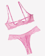 Underwire Push Up Lace Lingerie Set Bra and Panty Set