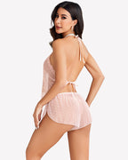 Lace Pajamas Lingerie Set Sheer Sleepwear
