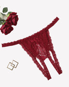 Low Rise Briefs Floral Lace Thong Panties