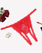 Low Rise Briefs Floral Lace Thong Panties