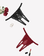 Low Rise Briefs Floral Lace Thong Panties