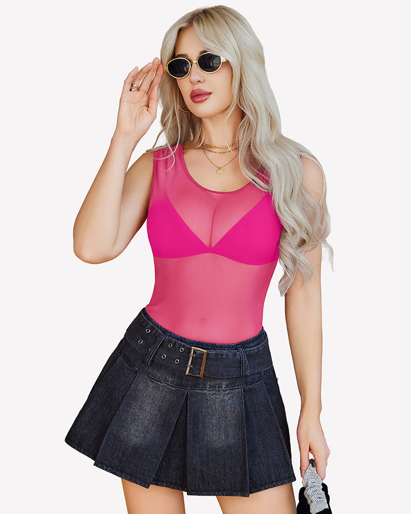 Sheer Mesh Swimsuit Cover Up Bikini Dress
