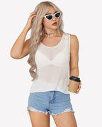 Sheer Mesh Swimsuit Cover Up Bikini Dress